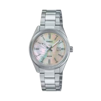 Casio General LTP-1302DS-4AV Silver Stainless Steel Band Women Watch